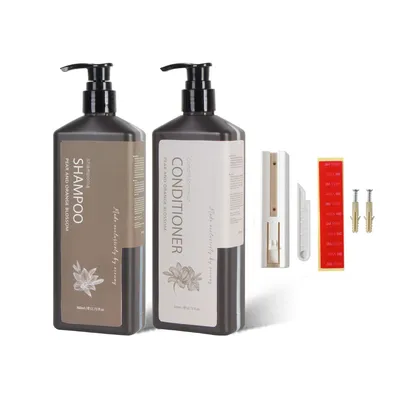 Customized Shampoo Holder Bracket Bathroom Square Bottle Shampoo Holder for Hotel