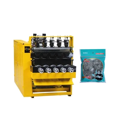 Stainless Steel Cleaning Scrubber Making Machine with Automatic Cut and Roll
