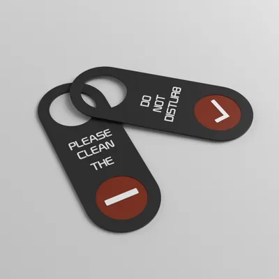 Acrylic Hotel Do Not Disturb Door Hanging Sign