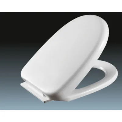 Wide Color Uniform Texture PVC Plastic Bottom Fix Soft Toilet Seats for Theme Bathroom