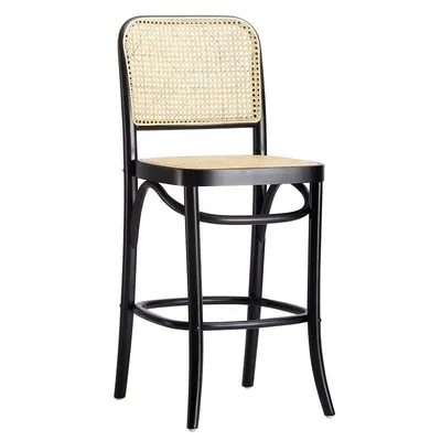 Hot Selling Good Price Wooden Rattan Wicker High Rattan Bar Chair