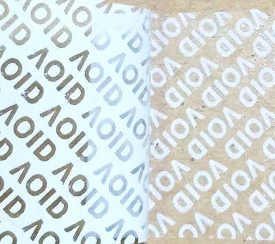 Matte White Blank No Printing Blank Material Tamper Adhesive Security Void Label Warranty Sticker