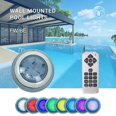 WiFi Control 316 Stainless Steel IP68 Surface Mounted Underwater Lamp 6W 12W 15W RGBW LED Swimming Pool Light