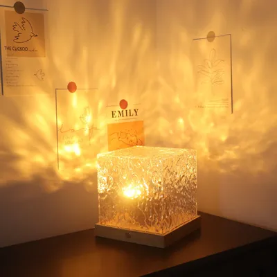 Wholesale Wooden Night Light Base USB Decoration LED Lamp 3D Acrylic Mood Lamp Gift for Kids