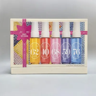 5 PCS Assorted Aroma Body Hair Fragrance Mist Sampler Kit Travel Size Perfume Spray Gift Collection