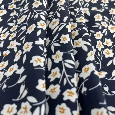 New Design Soft and Light Weight Floral Printed 100%Polyester Koshibo Chiffon Fabric for Dubai Dress