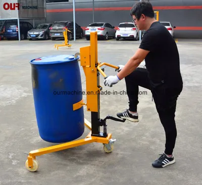 China Factory Price Hydraulic Drum Positioner Drum Lifter Lifting Height 300 mm Capacity 350kg