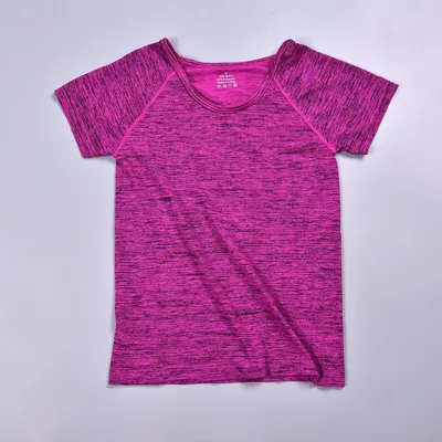 Women Fitness Yoga Clothes Wholesale Sports Short Sleeves Quick Dry Yoga T Shirt