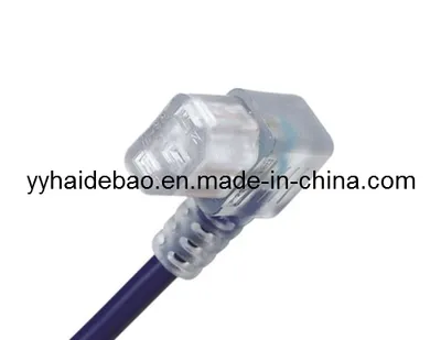 Iec C13 Angled Laptop Computer Power Cord (QT3-W)