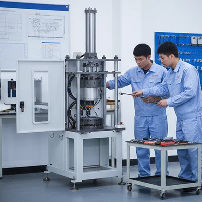 Precision Stator Compression Press for Final Shaping Processes