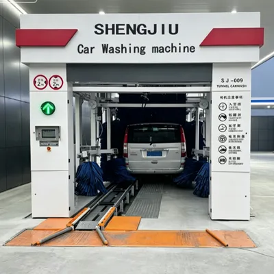 High-Efficiency Intelligent Car Washing Machine, Fully Automatic 9-Brush Tunnel Car Washing Machine