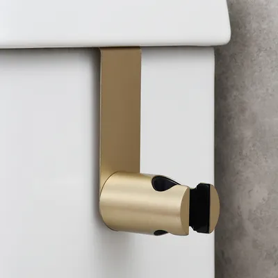 SUS304 Stainless Bidet Tool Less Hook Holder Toilet Sprayer Nail Free Installation Hanger Stainless Steel Hanger ABS Brushed Gold