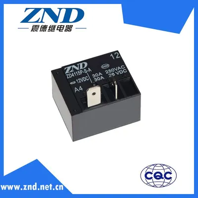 Zd4115p (T93) - A4-12V-30A Power Relay for Industrial Machine Components Use Miniature Relay Contact Switch 30A