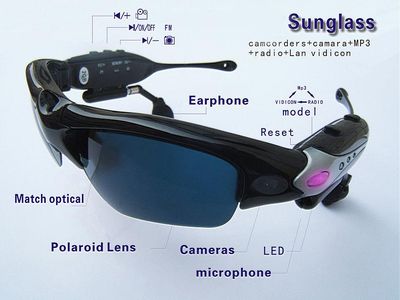 USB with MP3 Sunglasses (ZQ-PC2008C B)