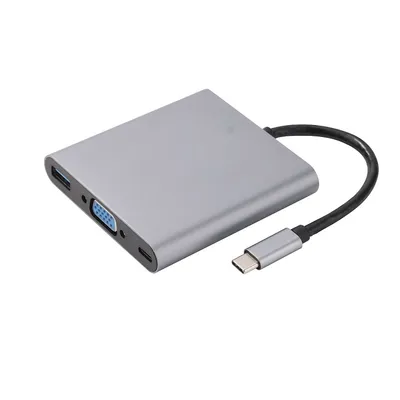 Versatile 3 in 1 Type C Hub for Laptops and Tablets