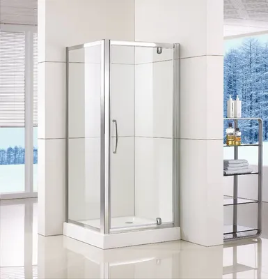 Pivot Shower Door (WS-PS090) with Double-Side Easy Clean Nano Coating