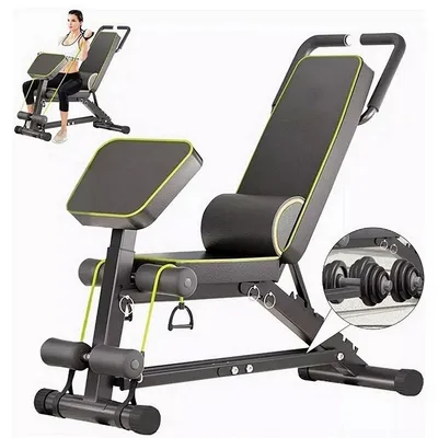 Waist Pillow+0.71 Steel Tube Thickness Weightlifting Dumbbell Rack Bench
