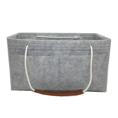 Storage Basket Bag Home Travel Wash Felt Bag