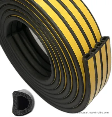 EPDM Rubber Self-Adhesive Door and Window Seal Profile D