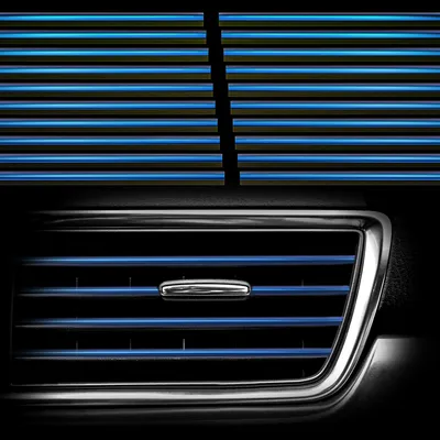 Car Accessory 20PCS Car Auto Air Conditioner Vent Outlet Trim Strip, DIY Decoration Chrome Look PVC Car Interior Moulding Trim Strip Line