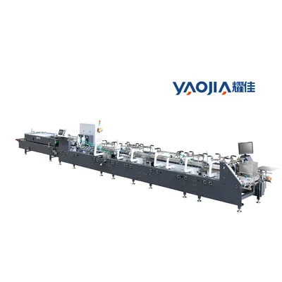 Cosmetic Medicine Stationery Box Folding Gluing Machine Folder Gluer Small Paper Box Making Machine