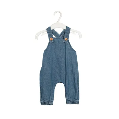 Summer Trend New Fashion Popular 100% Cotton Blue Denim Overall for Boys