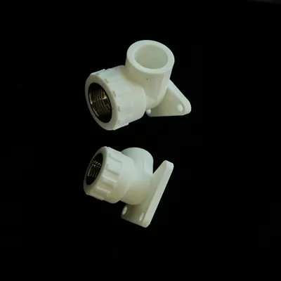 Brass Insert Elbow PPR Pipe Fittings with Wing Threaded Male to Female Coupling for Hot and Cold Water Plumbing