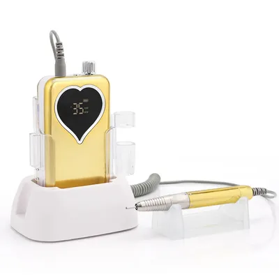 Hot Sale OEM Professional Heart Shape HD Display Cordless Nail Drill Machine