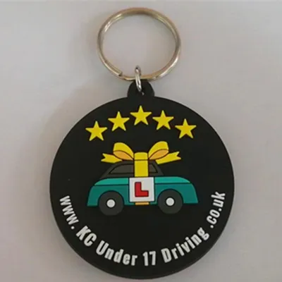 Custom Car Logo PVC Keychain in 40mm Size