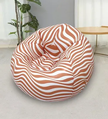 Portable PVC Inflatable Lounger Outdoor Camping Seat Stool Single Sofa