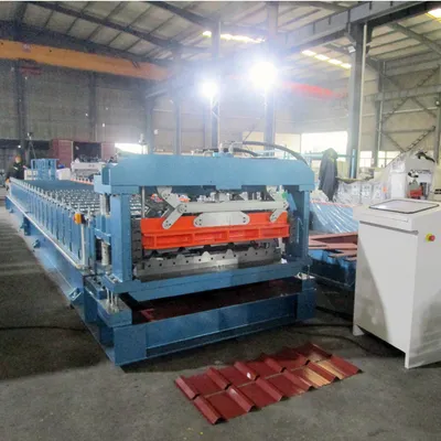 China Professional Cold Steel Trapezoidal Metal Glazed Roof Sheet Making Machine Roll Forming Equipment