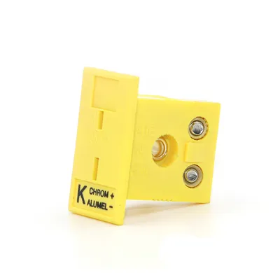 K Type Yellow Panel Mount Thermocouple PCB Connector