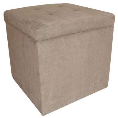Brown Storage Ottoman