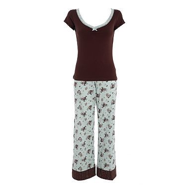 Ladies Woven-Jersey Pyjama