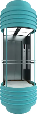 Small Machine Room Passenger Villa Home Panoramic Elevator