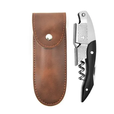Eco-Friendly Professional Stainless Steel Corkscrew with Wooden Handle