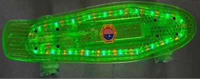 22′ Transparent PC Skateboard with Flash Light