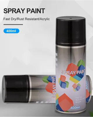 Wholesale Black Color Graffiti Spray Paint 400ml Spray Paint