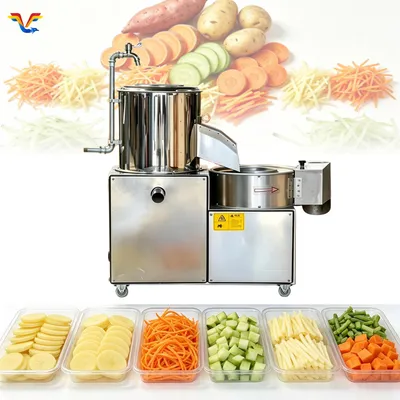 Electric Automatic Potato Vegetable Cutting Machine for Vegetable Processing Plant Mass Production
