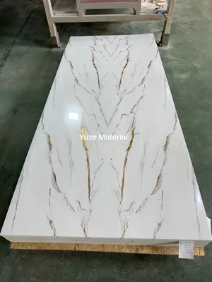 Custom-Sizable PVC Marble Board Waterproof Fireproof UV Marble Panel