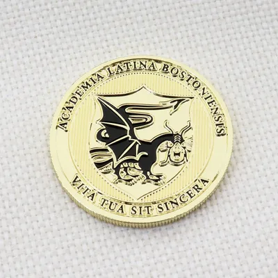 Personalized Commemorative Coins Custom Gold Plated Coin Logo Shiny Metal Challenge Coins