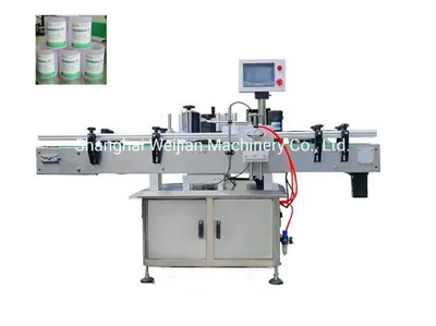 Auto Self Adhesive Sticker Label Applicator Labeling Machine for Bucket