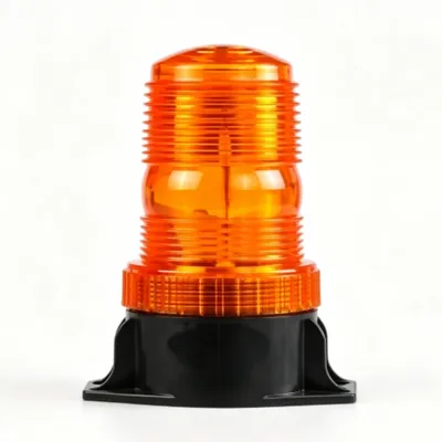 LED Forklift Warning Strobe Beacon Light IP65 ECE R10 DC12-110V Multi-Flash Screw Base Two-Wire Emergency Lamp