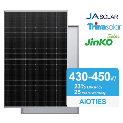 Replacement Solar Panel High-Efficiency 430W 440W 450W Monocrystalline Solar Panel for Sustainable Energy