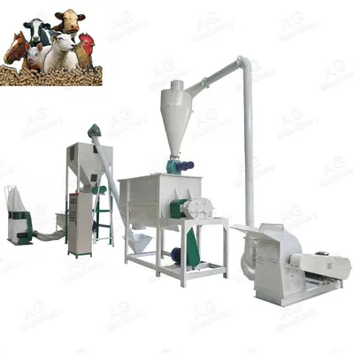 1000 Kg Farm Use Small Animal Poultry Feed Pellet Plant for Sale