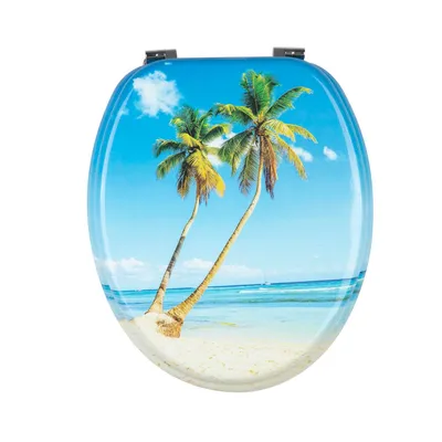 Smooth Surface Hygienic MDF Printing UV Coating Toilet Seats for Bath Accessory