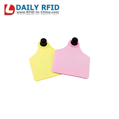 Lf or Hf Frequency Animal RFID Ear Tag - 07 for Tracking