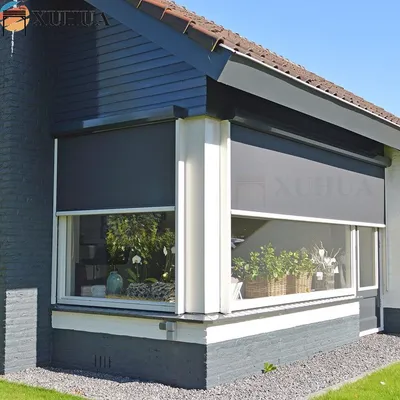 Xuhua Factory Motorized Pergola Side Blind Waterproof Zip Screen Outdoor Roller Blind