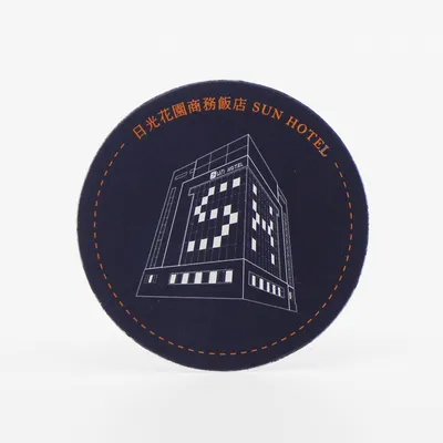 Wholesale Tissue Paper Coaster Customized Logo Paper Absorbent Hotel Cup Coaster