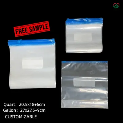 High Quatity Plastic Sliding Zipper Bag for Food Packaging and Retail